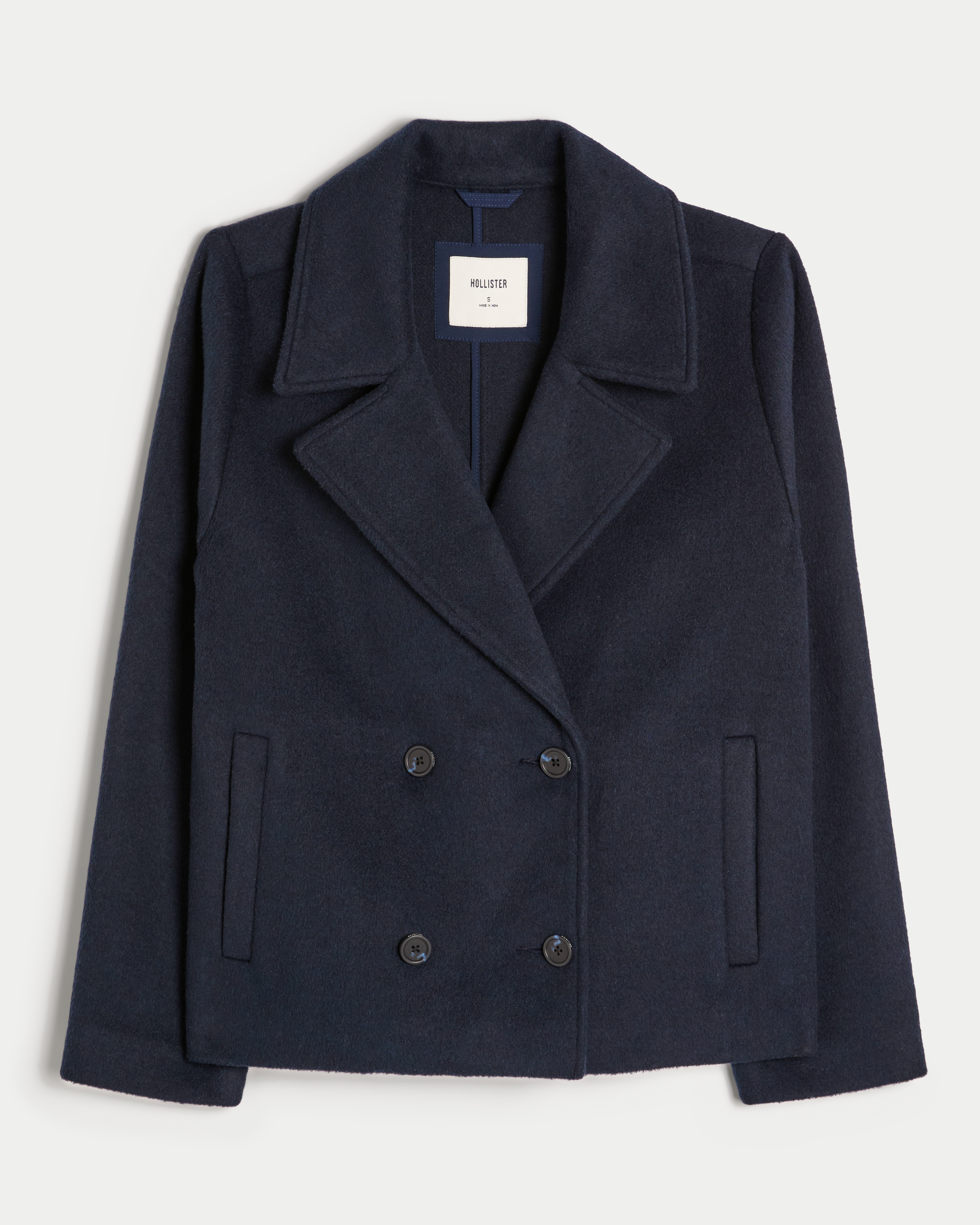 Wool Blend Peacoat