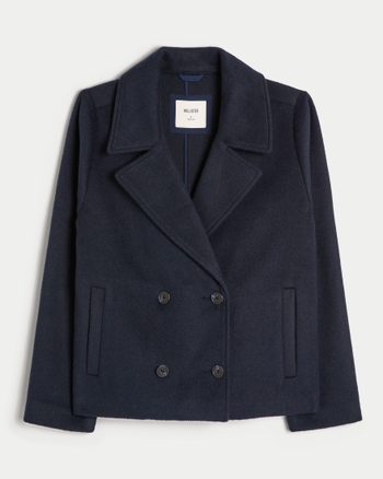 Hollister wool coat clearance