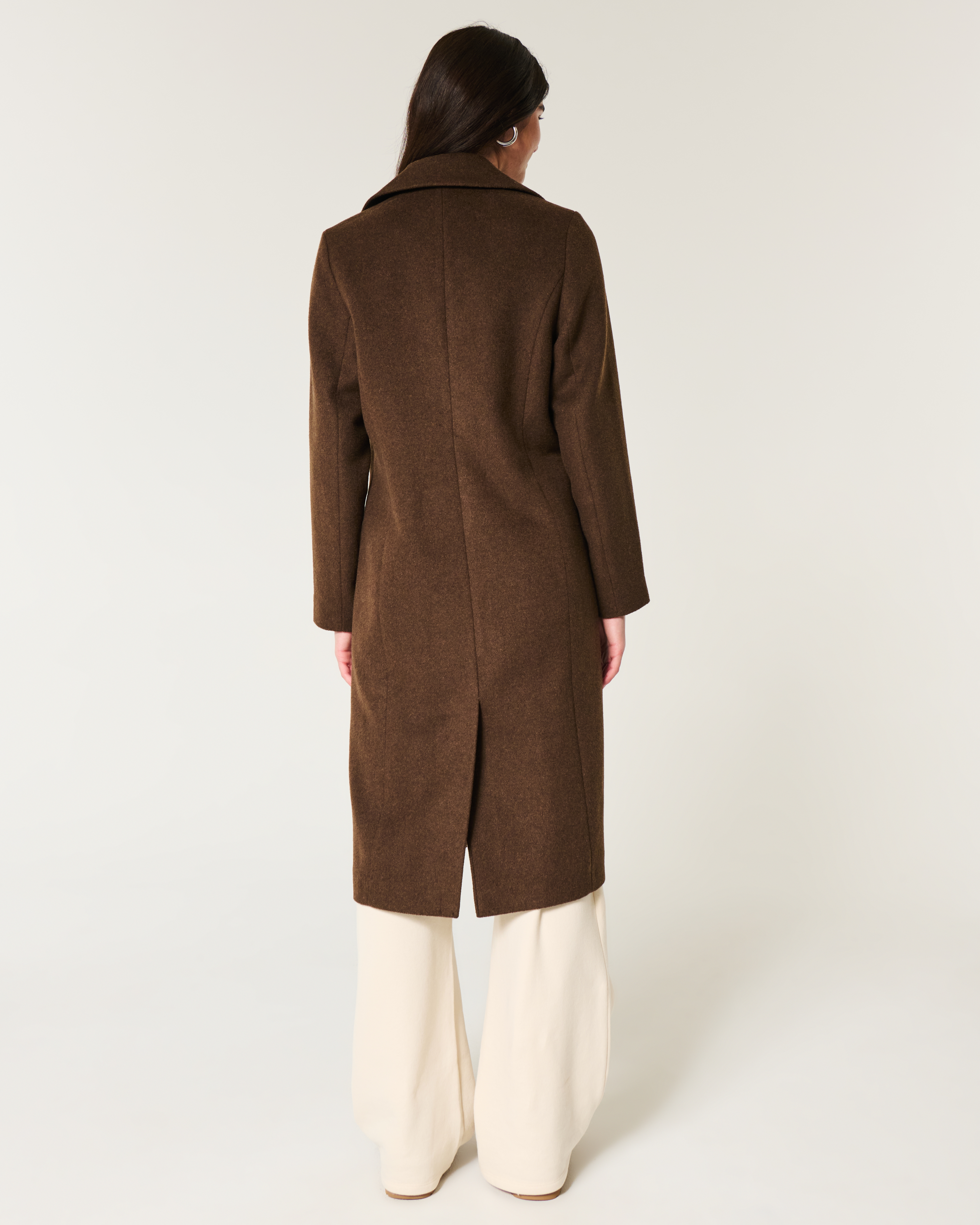 Hollister wool blend coat online