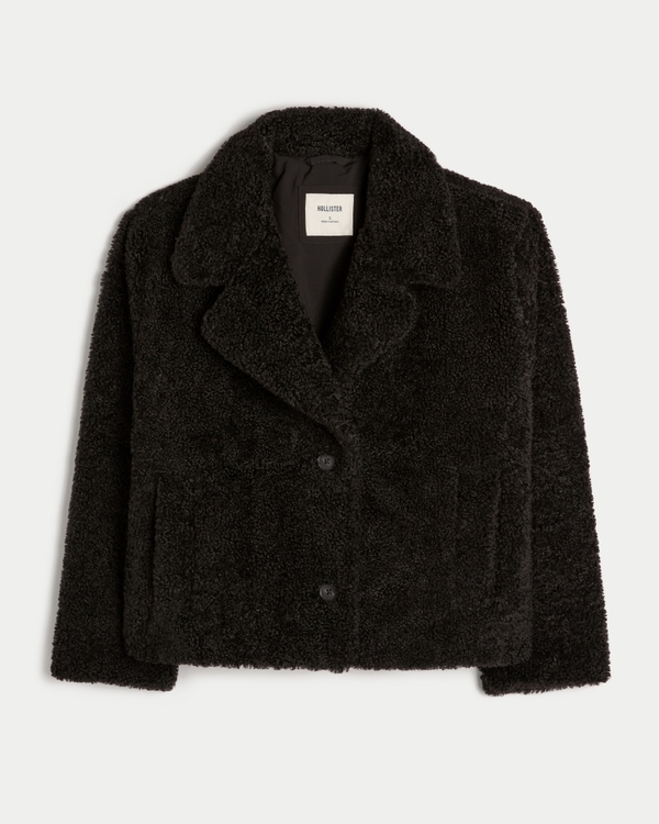 Sherpa Peacoat, Black view 1