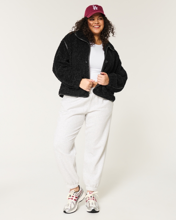 Sherpa Jacket, Black view 2