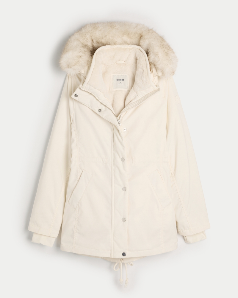 Faux Fur-Lined Parka