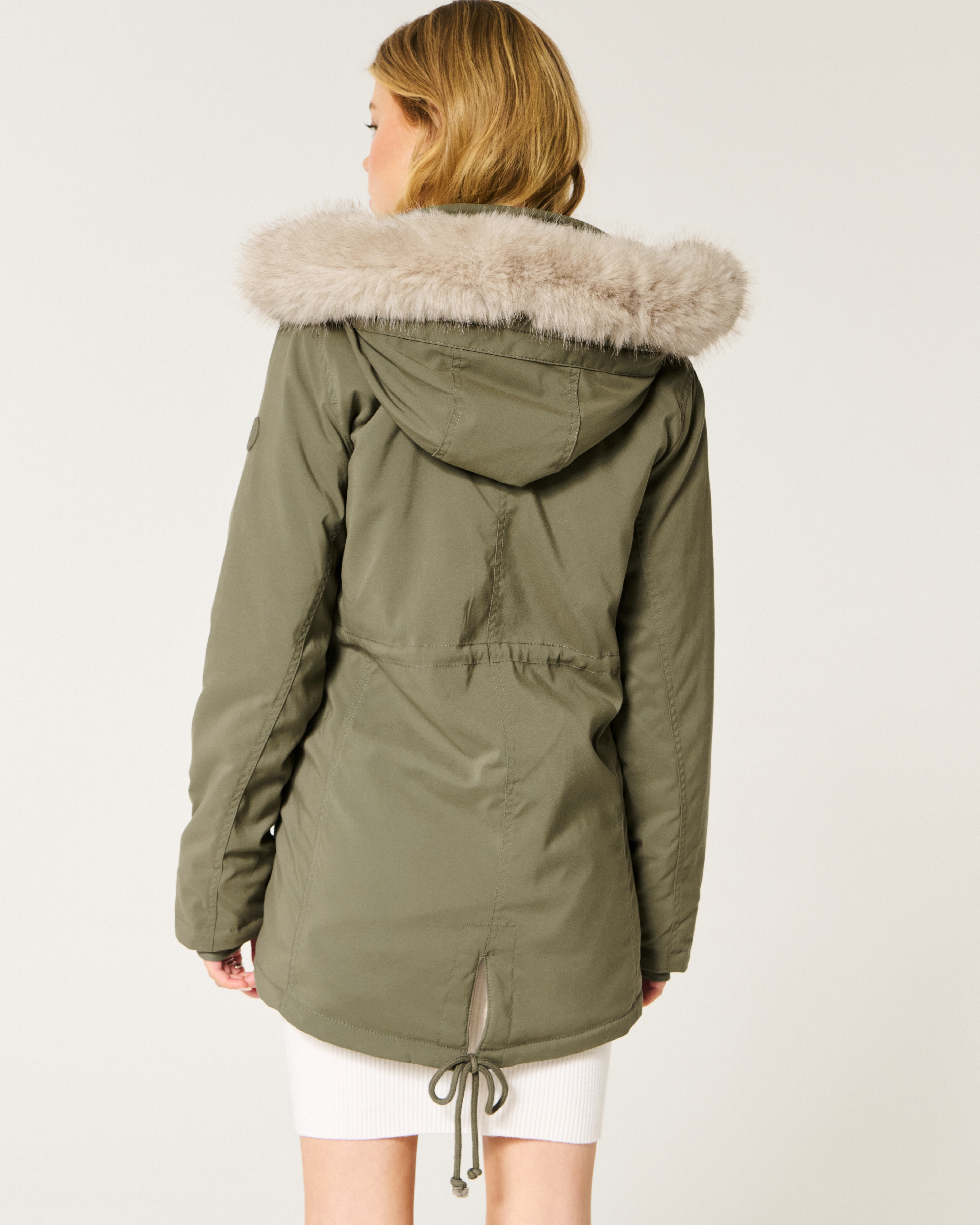 Hollister teddy lined parka hotsell