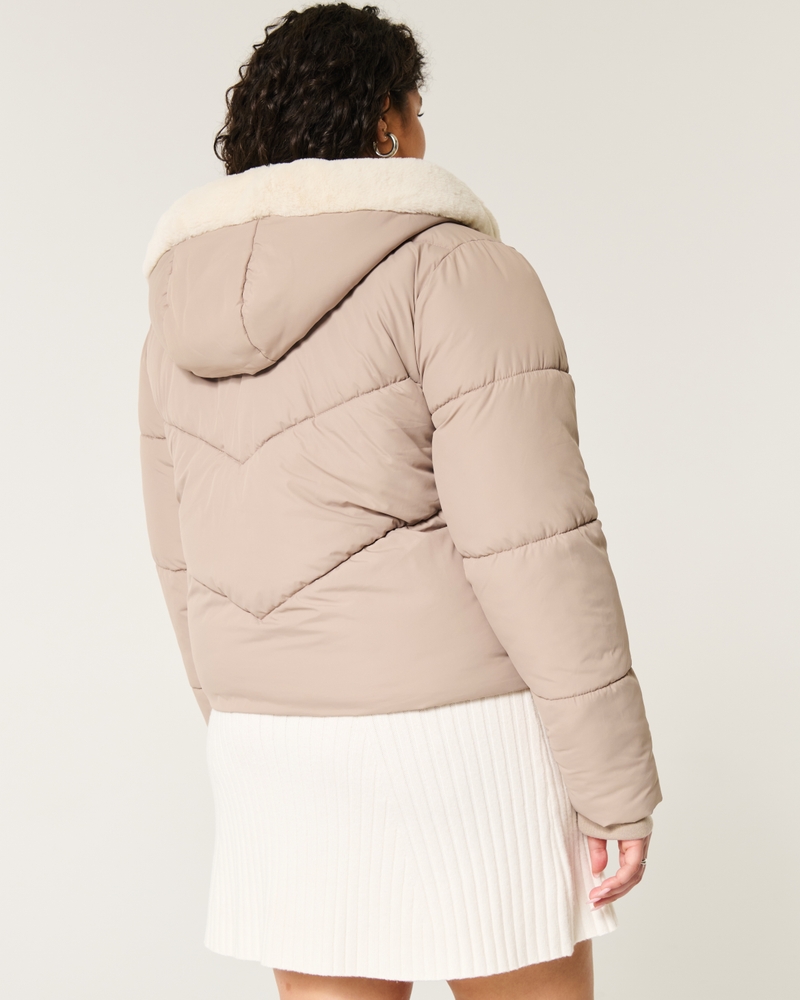 Ultimate Cozy Faux Fur-Lined Puffer Jacket