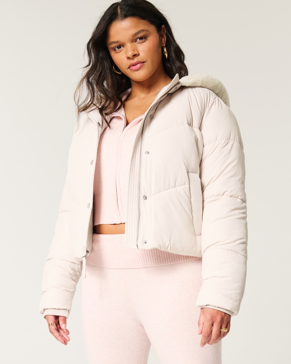 Hollister white jacket best sale