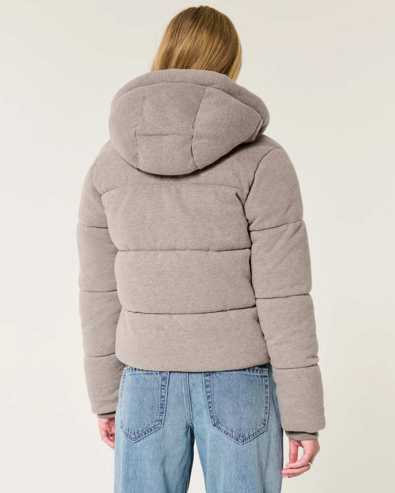 Fleece Hooded Puffer Jacket