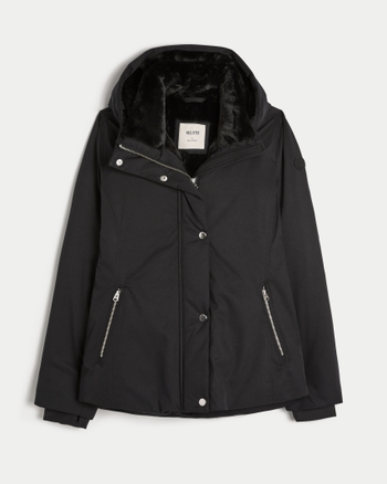 Women s Faux Fur Lined All Weather Jacket Women s Jackets Coats HollisterCo