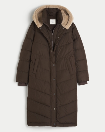 Longline down puffer parka hollister top