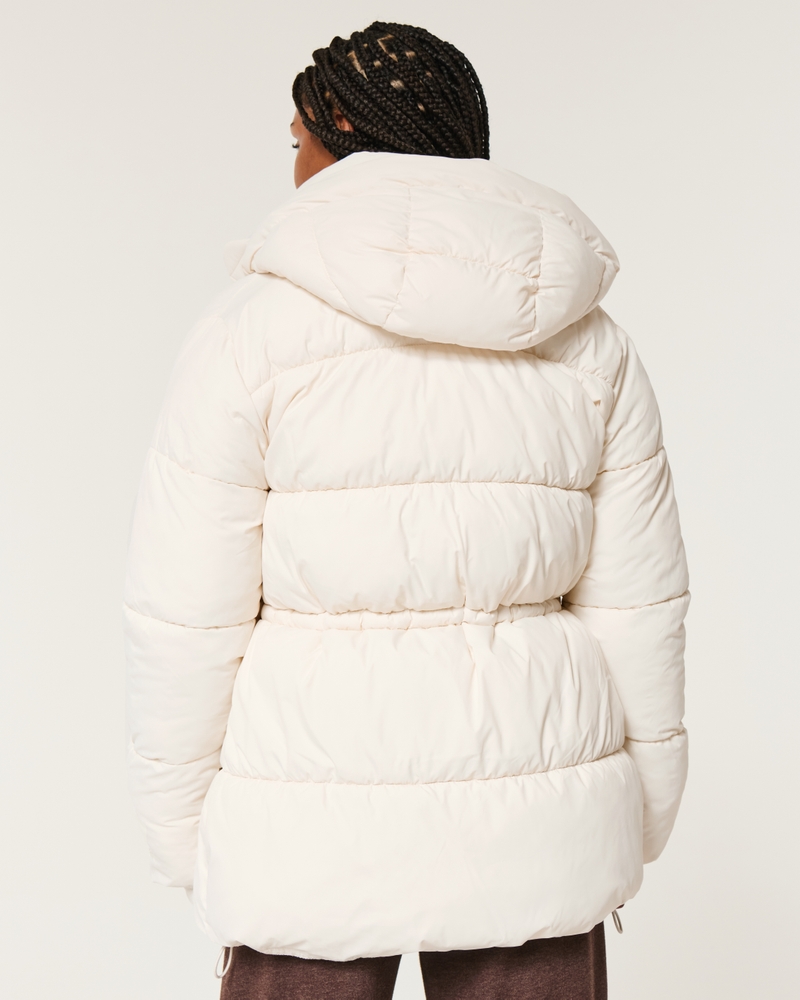 Fleece-Lined Puffer Jacket
