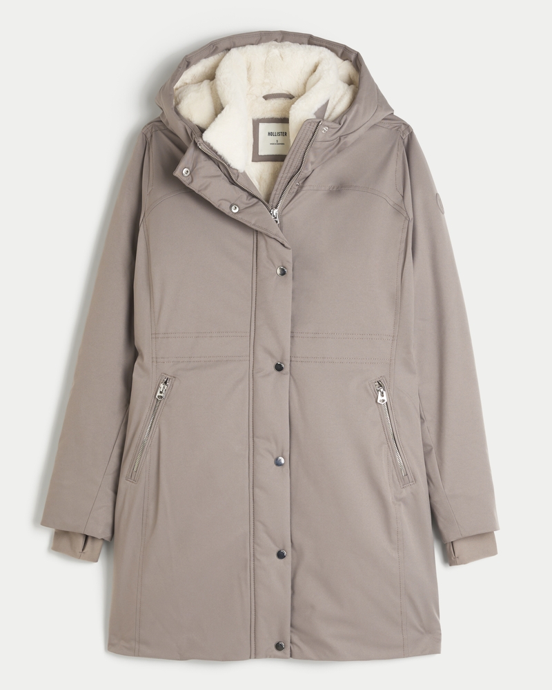 Hollister faux fur lined parka review online