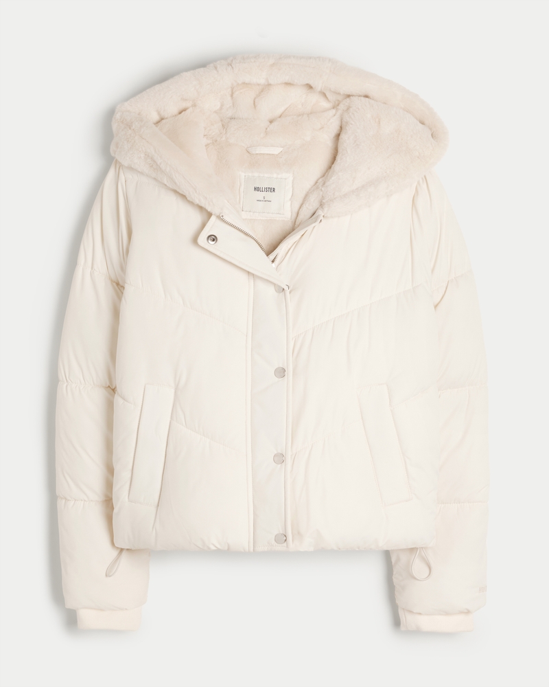 Ultimate Cozy Faux Fur-Lined Puffer Jacket
