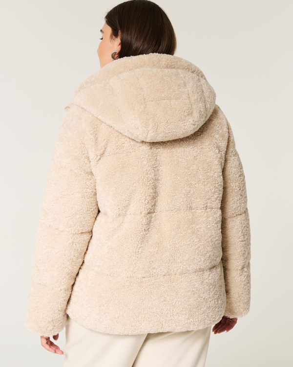Sherpa All-Weather Puffer Jacket, Cream view 2