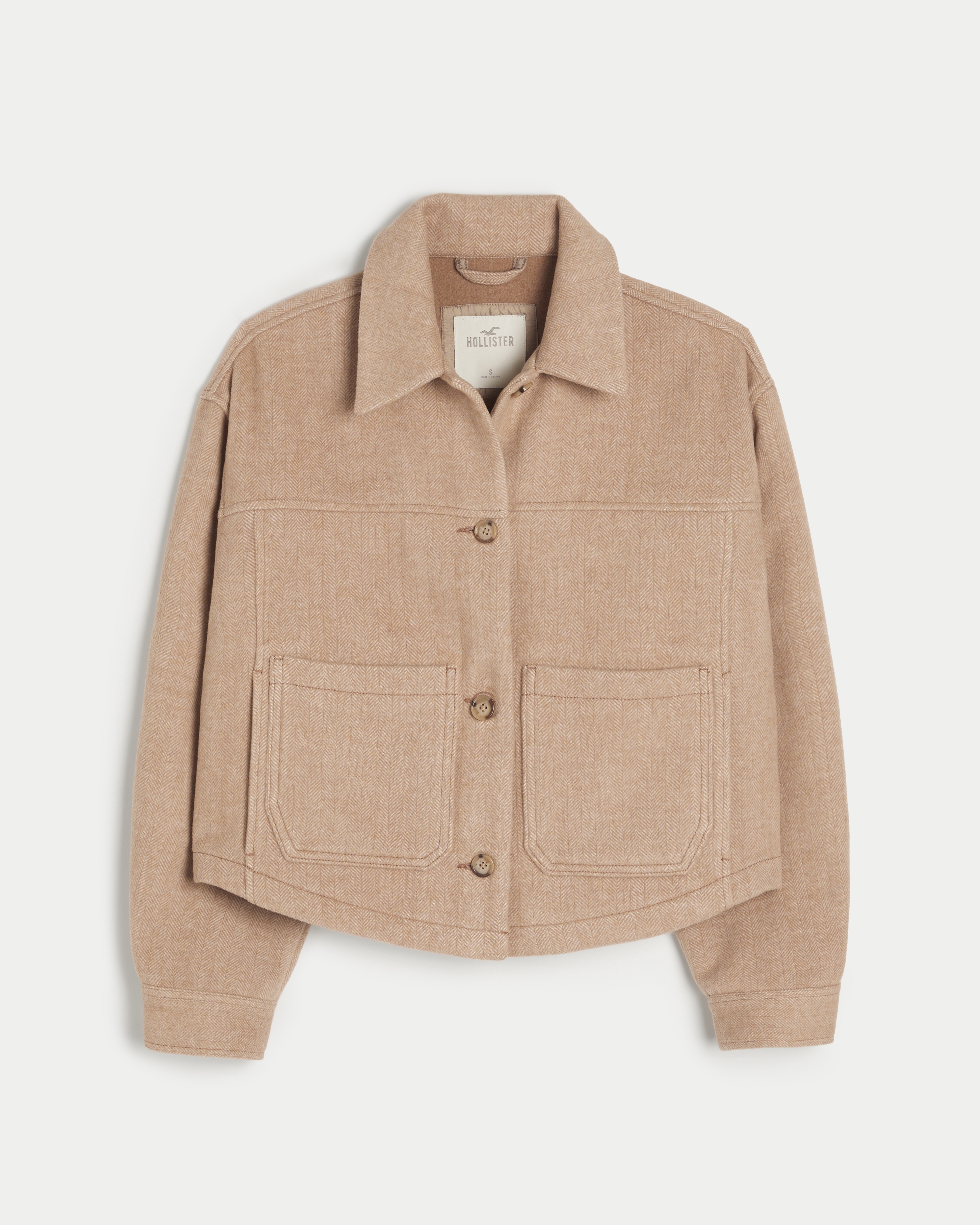 Hollister wool blend outlet coat