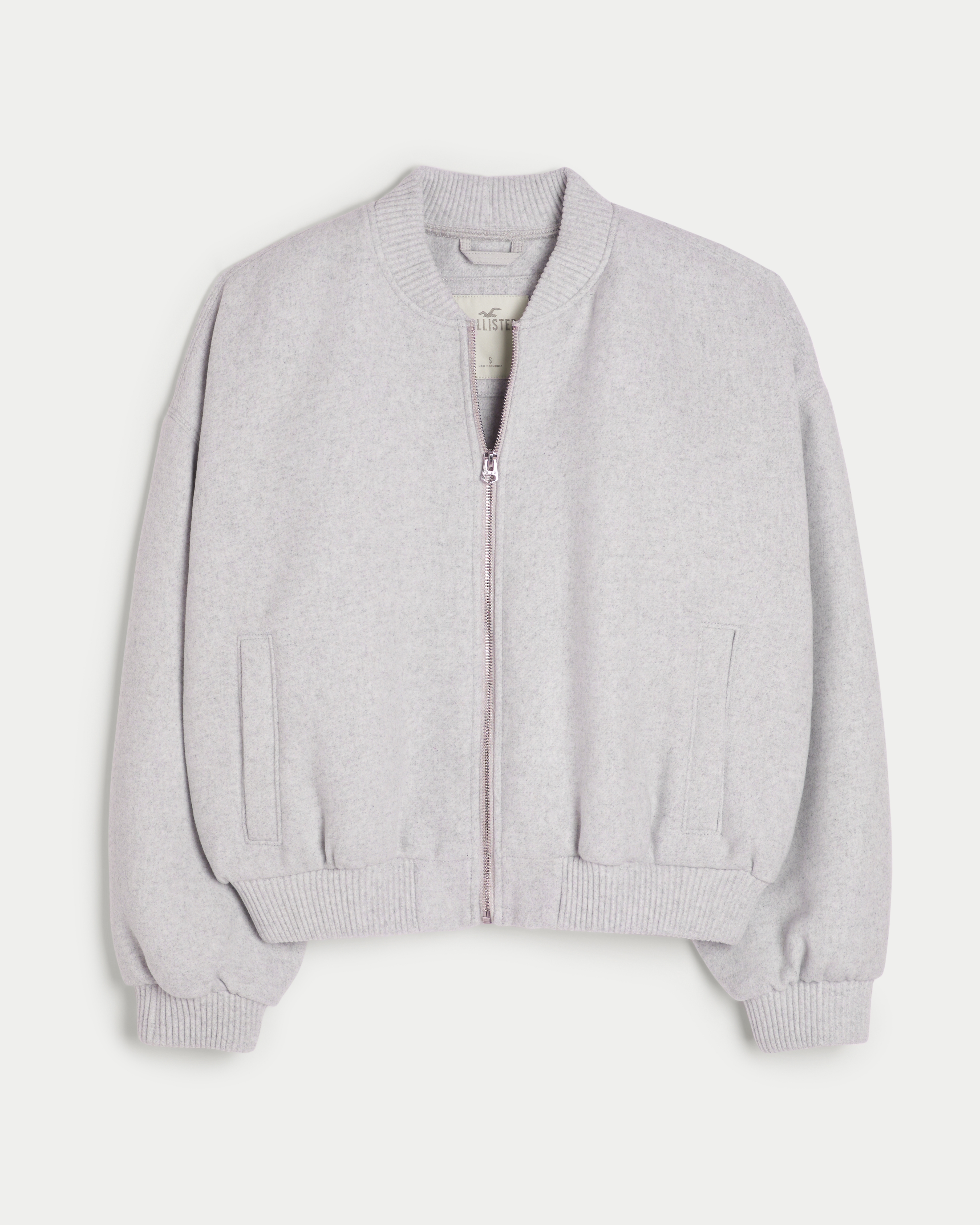 Light grey bomber deals jacket womens