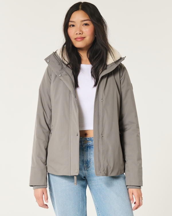 Hollister Heritage Sherpa Lined Parka