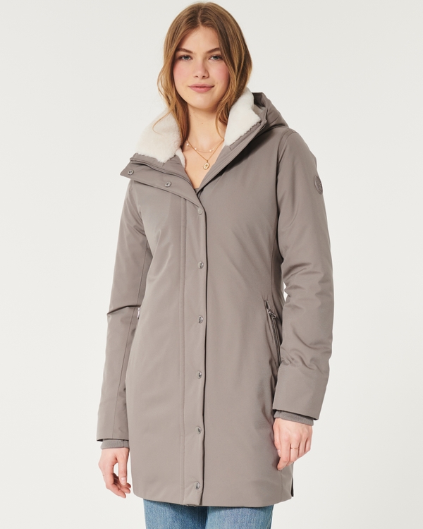 HOLLISTER Parka de inverno em Cinzento