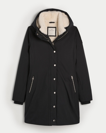 Cozy lined parka hollister hotsell