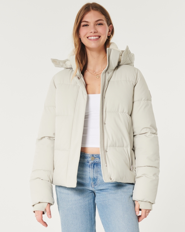 Hollister Shiny Puffer Jacket