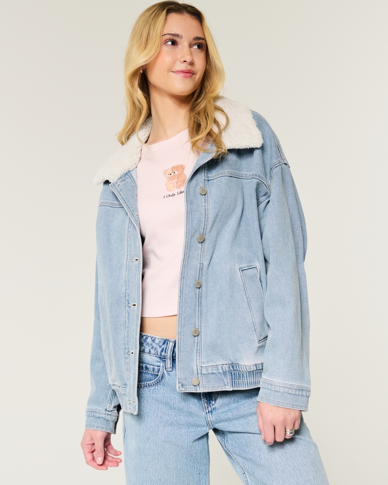 Women's Light Wash Denim Jacket Women's Sale