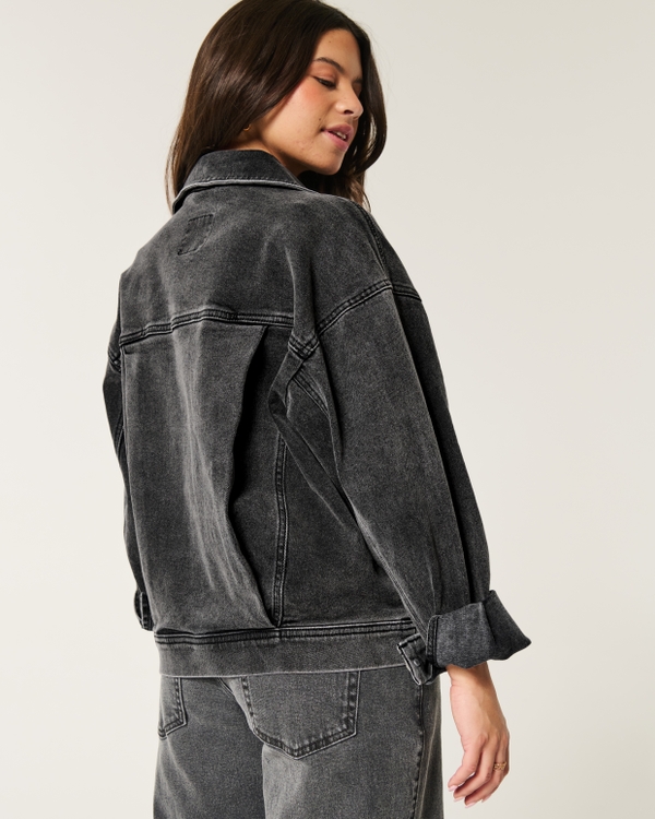 Denim Jacket, Washed Black view 2