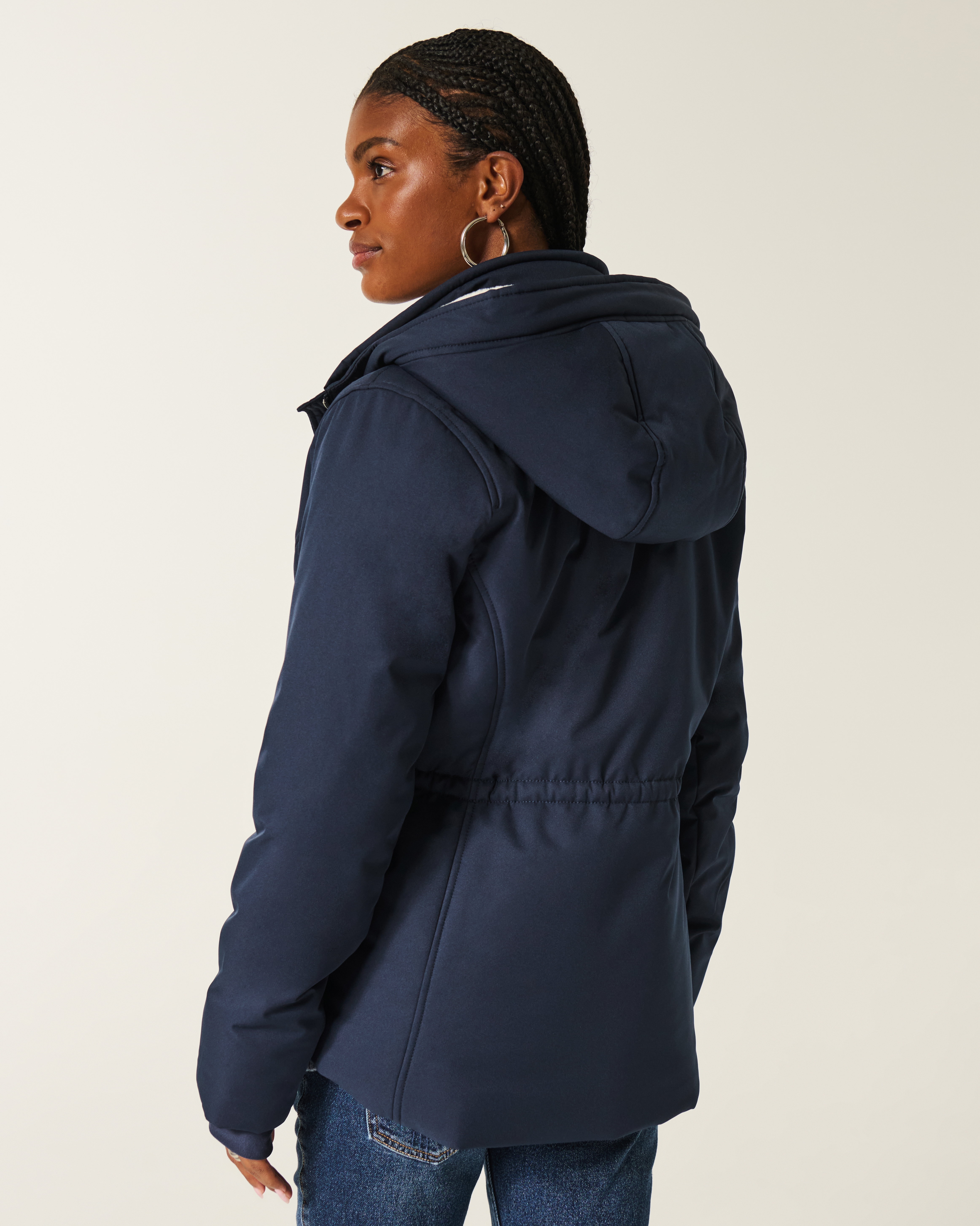 Hollister Faux Fur-lined All-weather Jacket