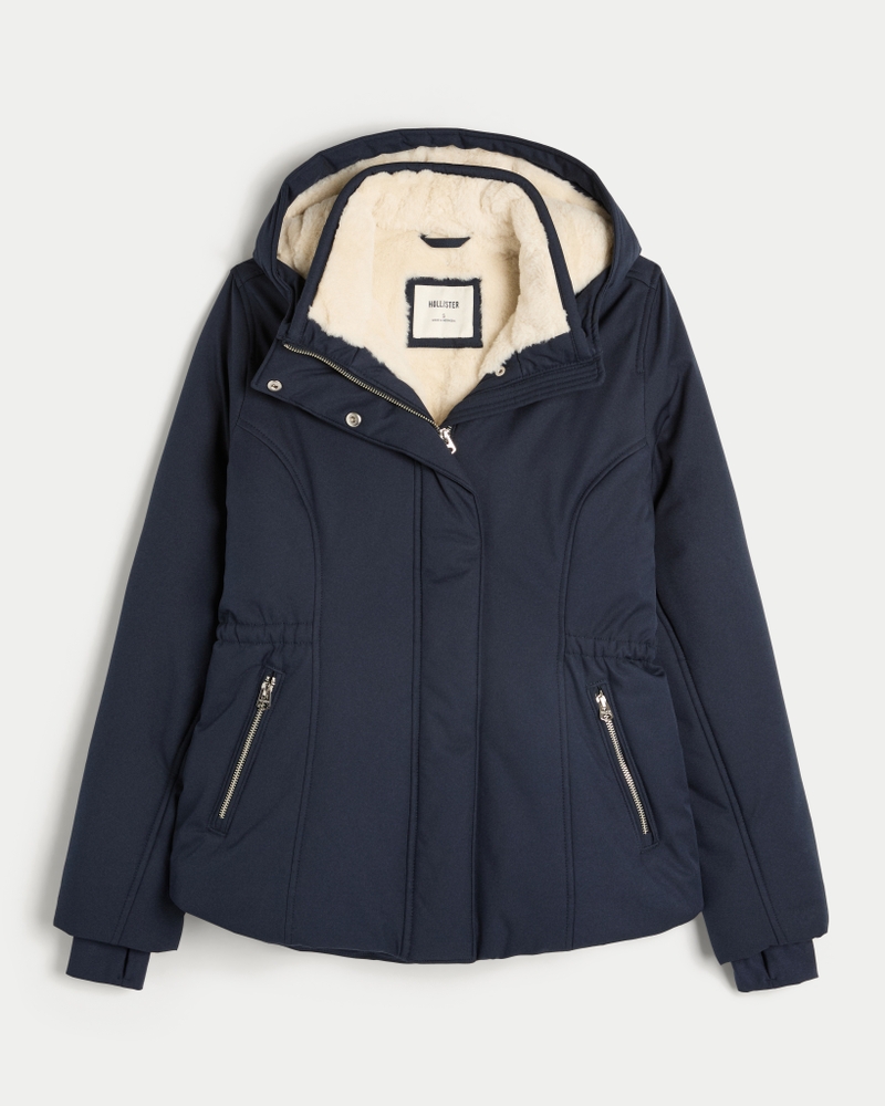 Faux Fur-Lined All-Weather Jacket
