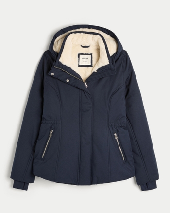 Women's Faux Fur-Lined All-Weather Jacket | Women's New Arrivals | HollisterCo.com