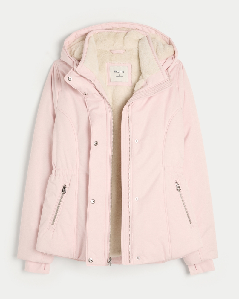 Faux Fur-Lined All-Weather Jacket