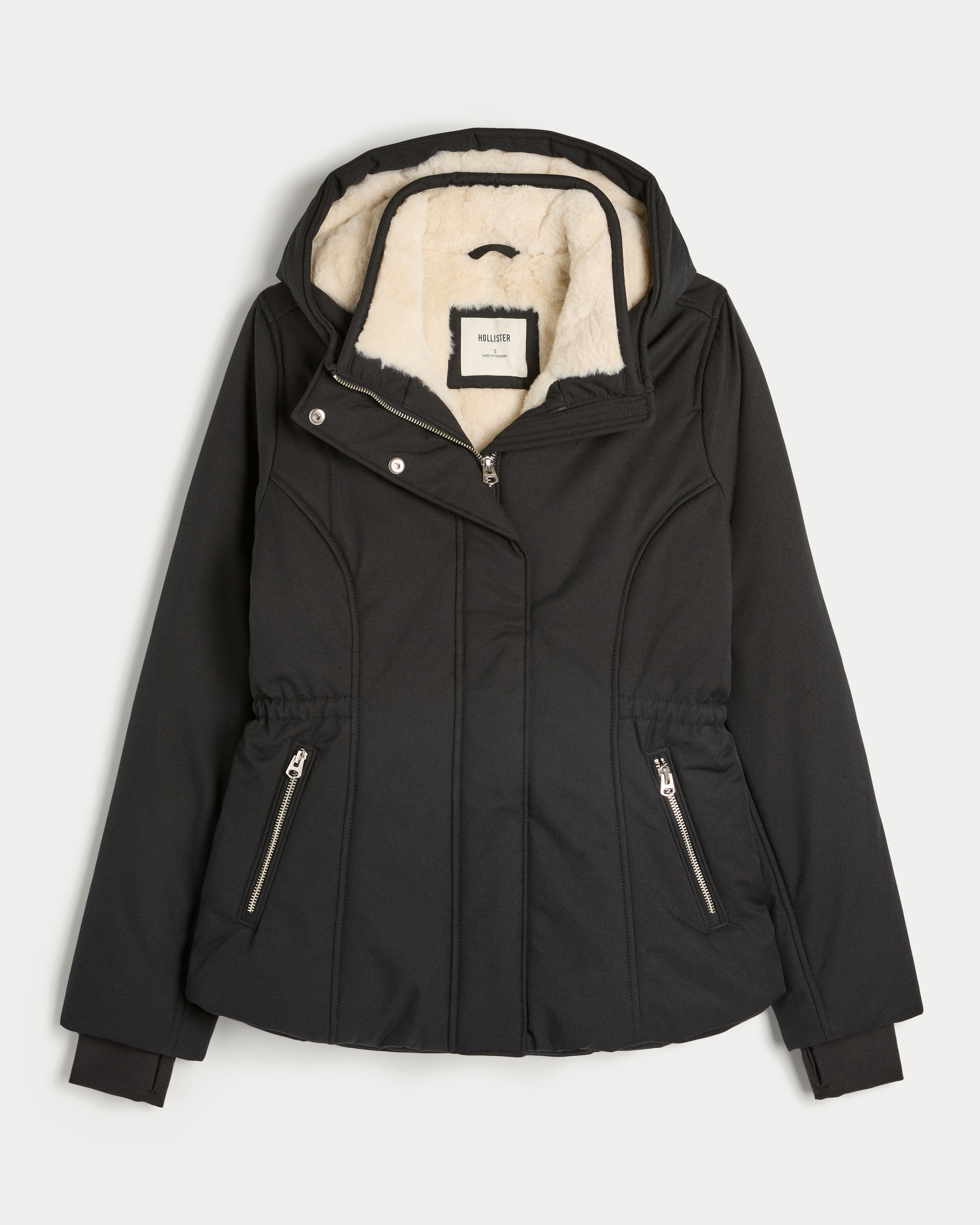 Faux Fur-Lined All-Weather Jacket