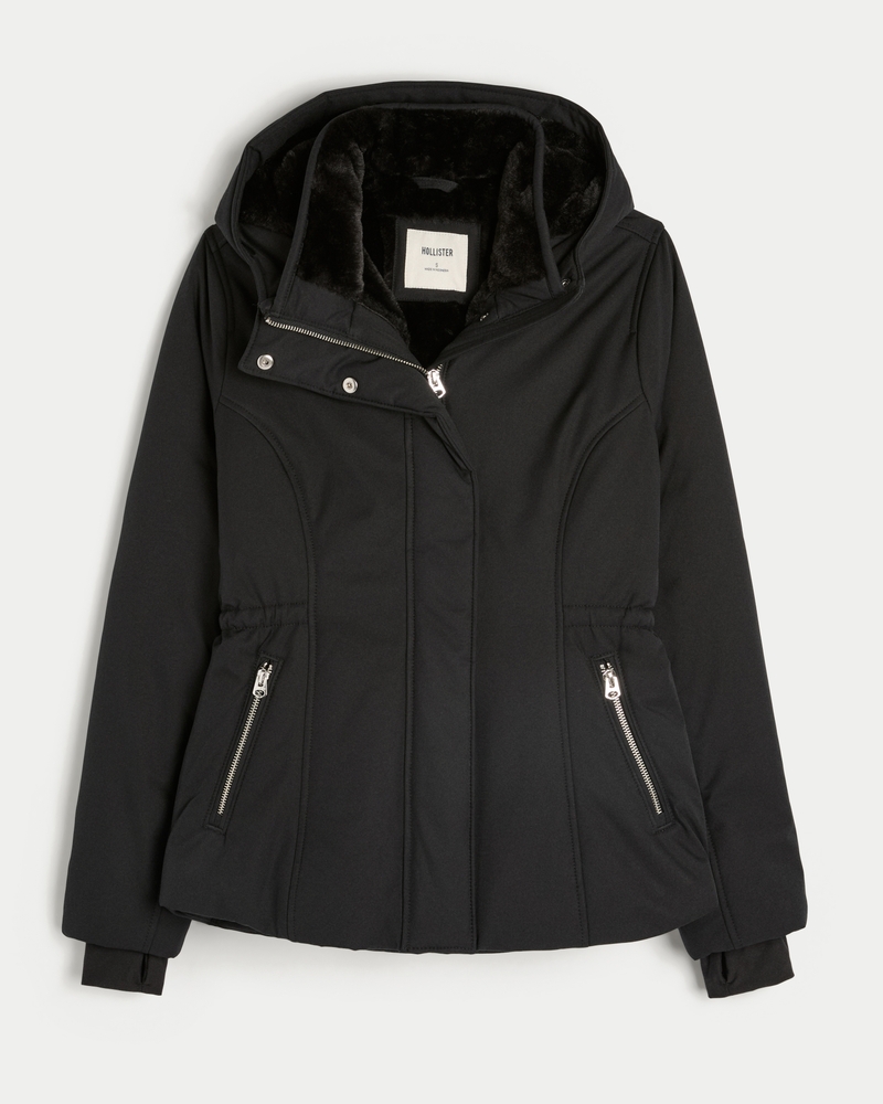 Faux Fur-Lined All-Weather Jacket