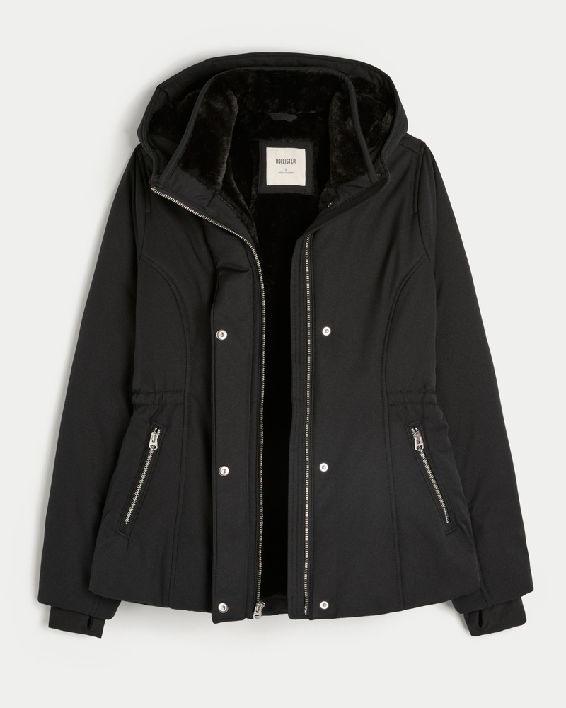 Faux Fur-Lined All-Weather Jacket
