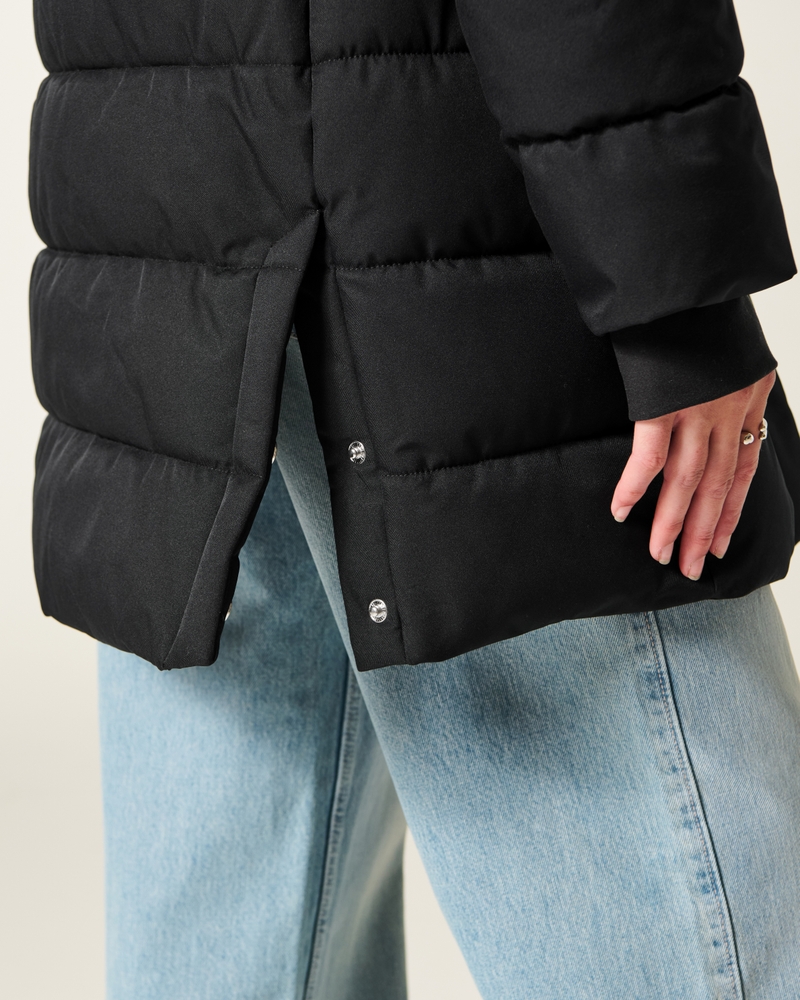 Faux Fur-Lined Puffer Parka