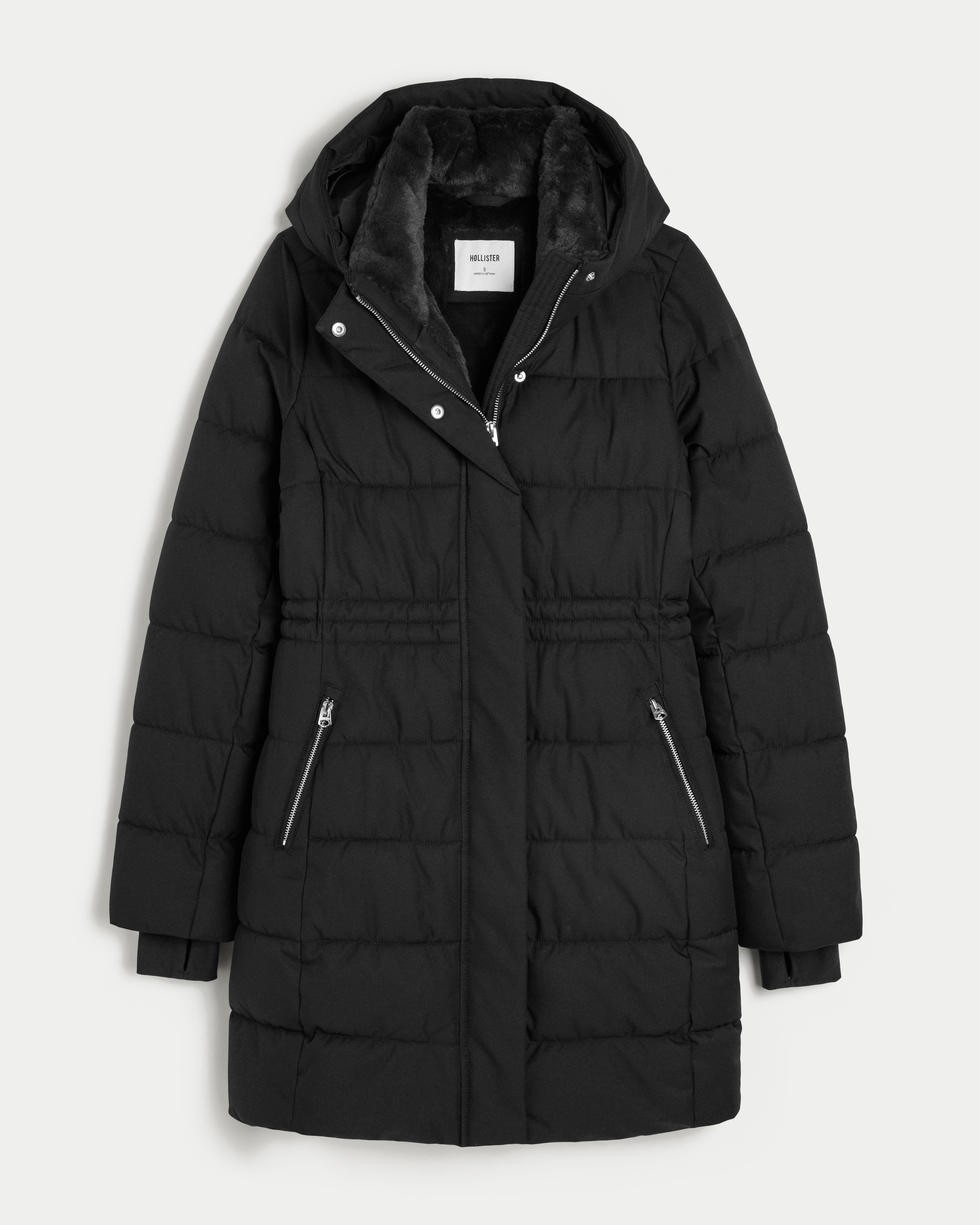 Faux Fur-Lined Puffer Parka