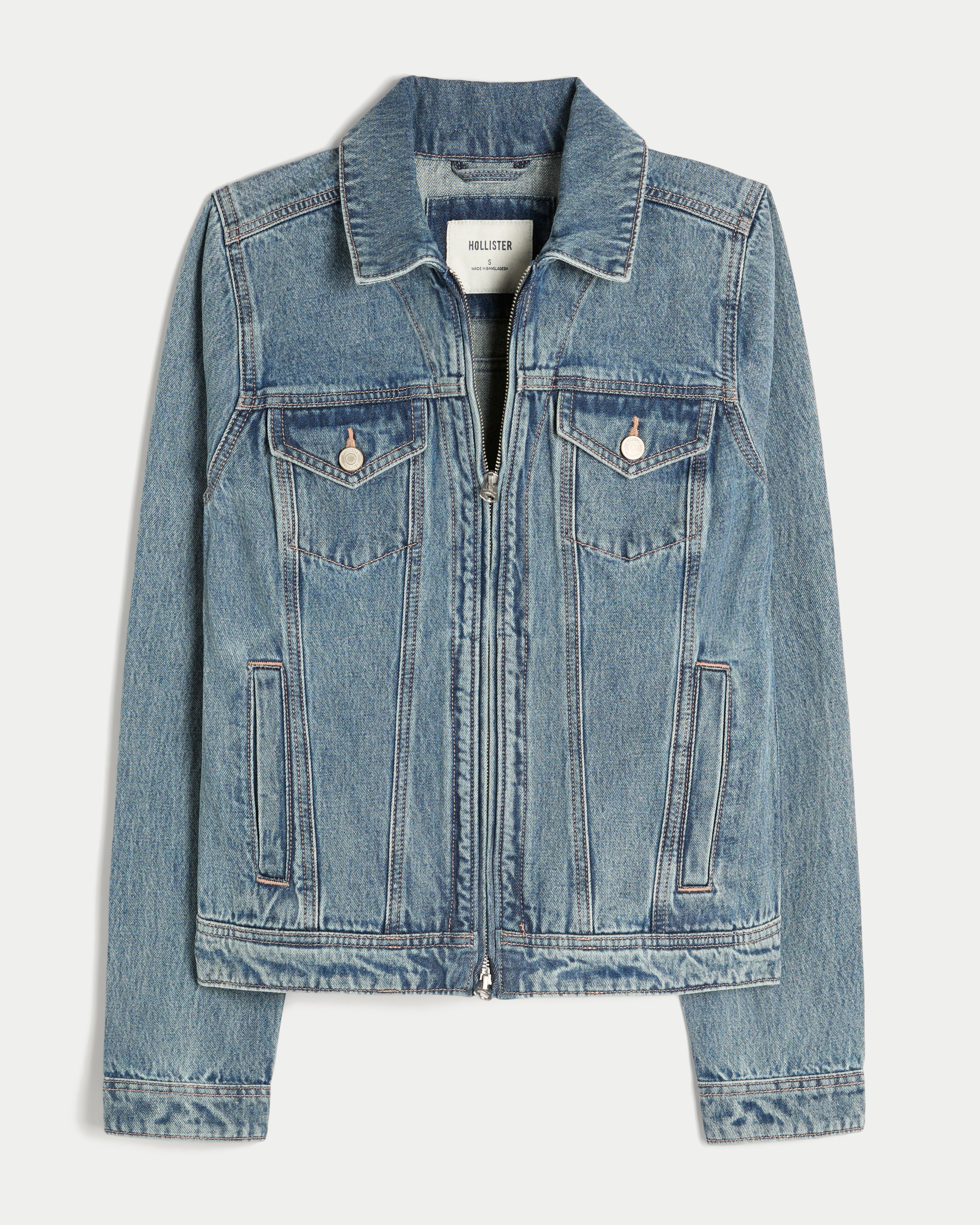 Denim Zip Up Jacket