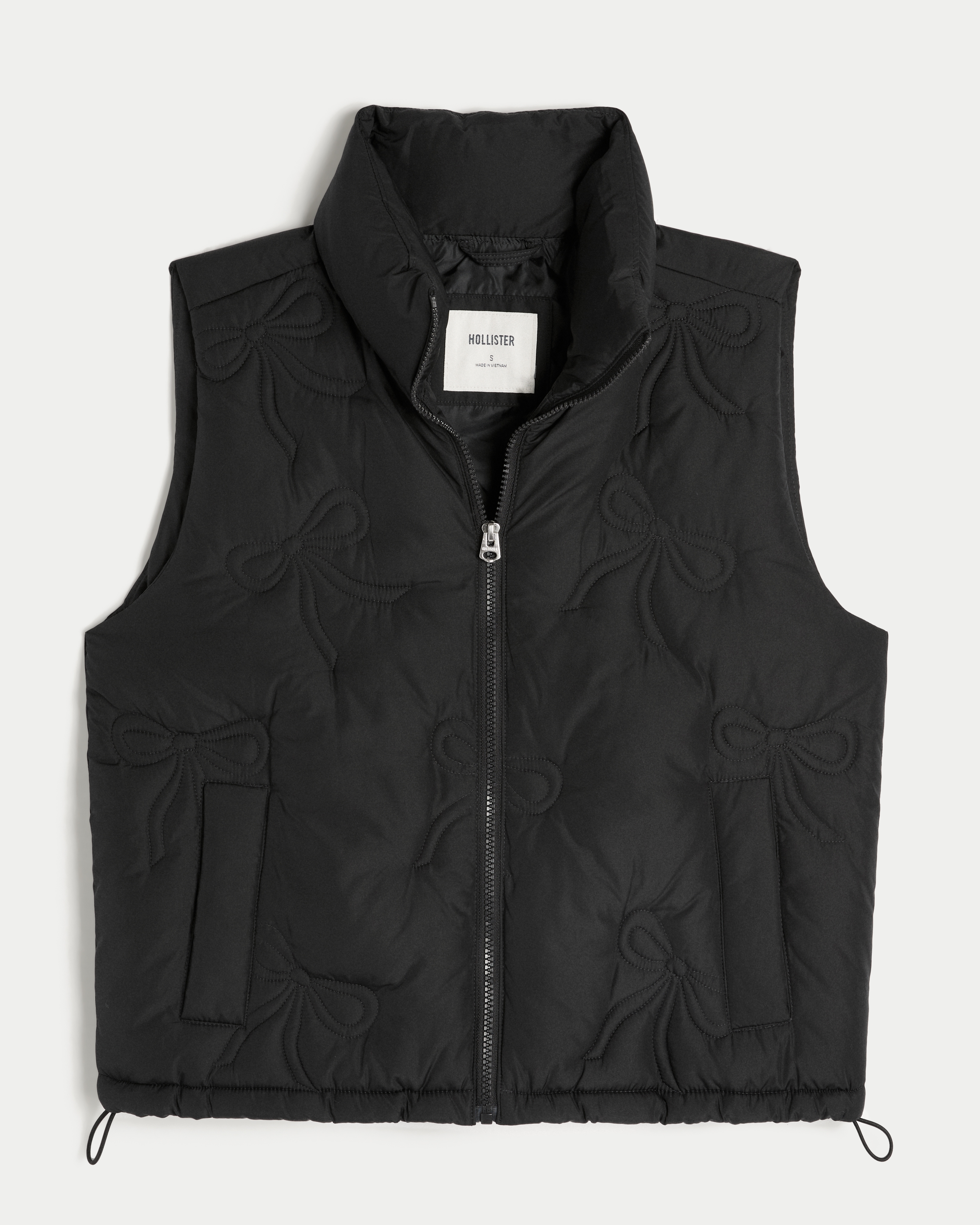 Heart Pattern Puffer Vest