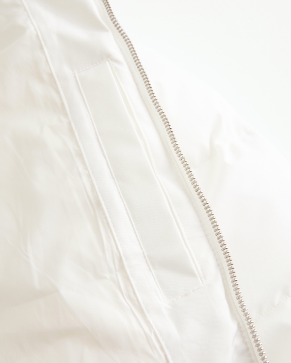 Zip-Up Pattern Puffer Jacket