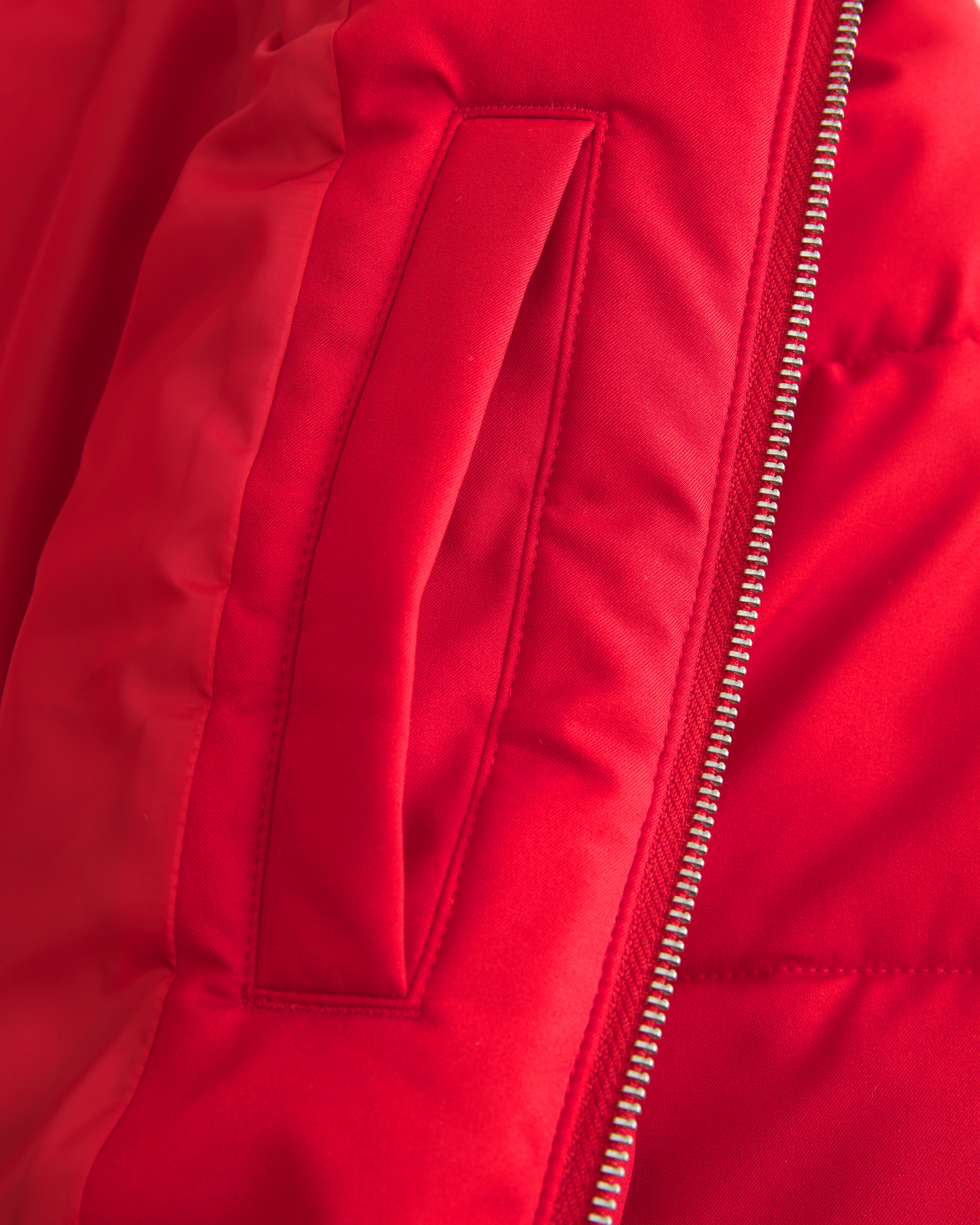 Zip-Up Pattern Puffer Jacket