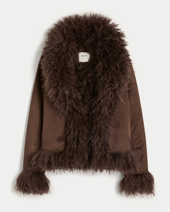 Femmes Veste en imitation shearling doublée de fausse fourrure | Femmes Vestes et manteaux | HollisterCo.com