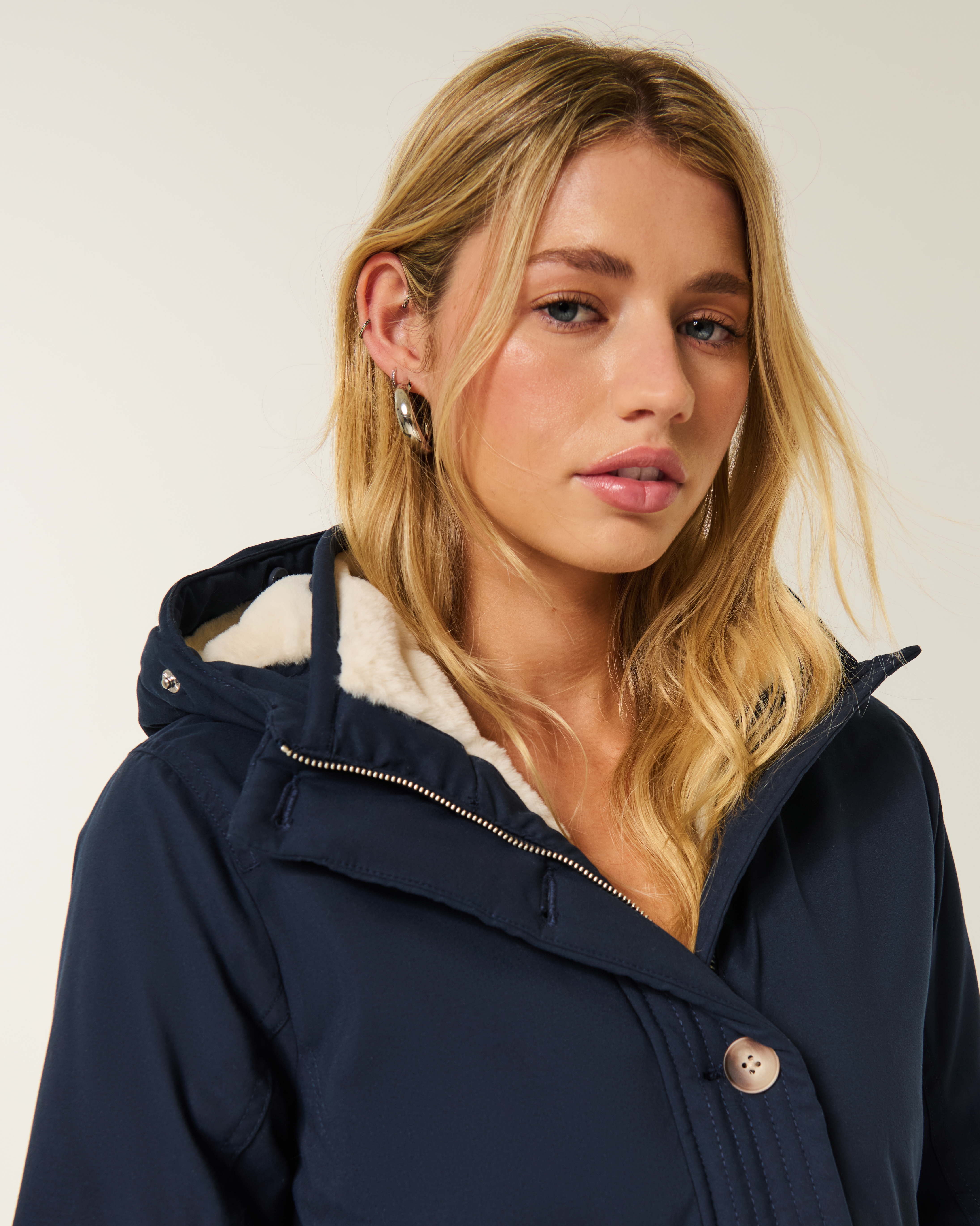 Hollister Faux Fur-lined Parka