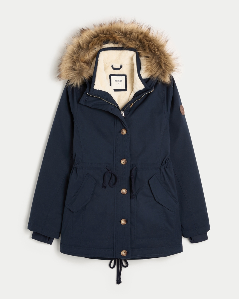 Faux Fur-Lined Parka