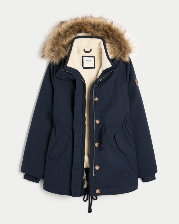 Faux Fur-Lined Parka