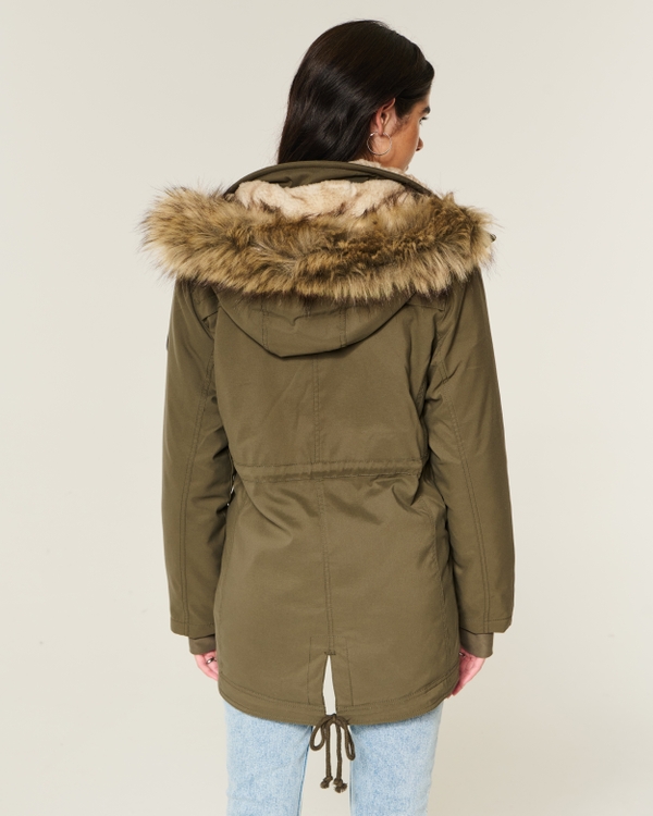 Faux Fur-Lined Parka