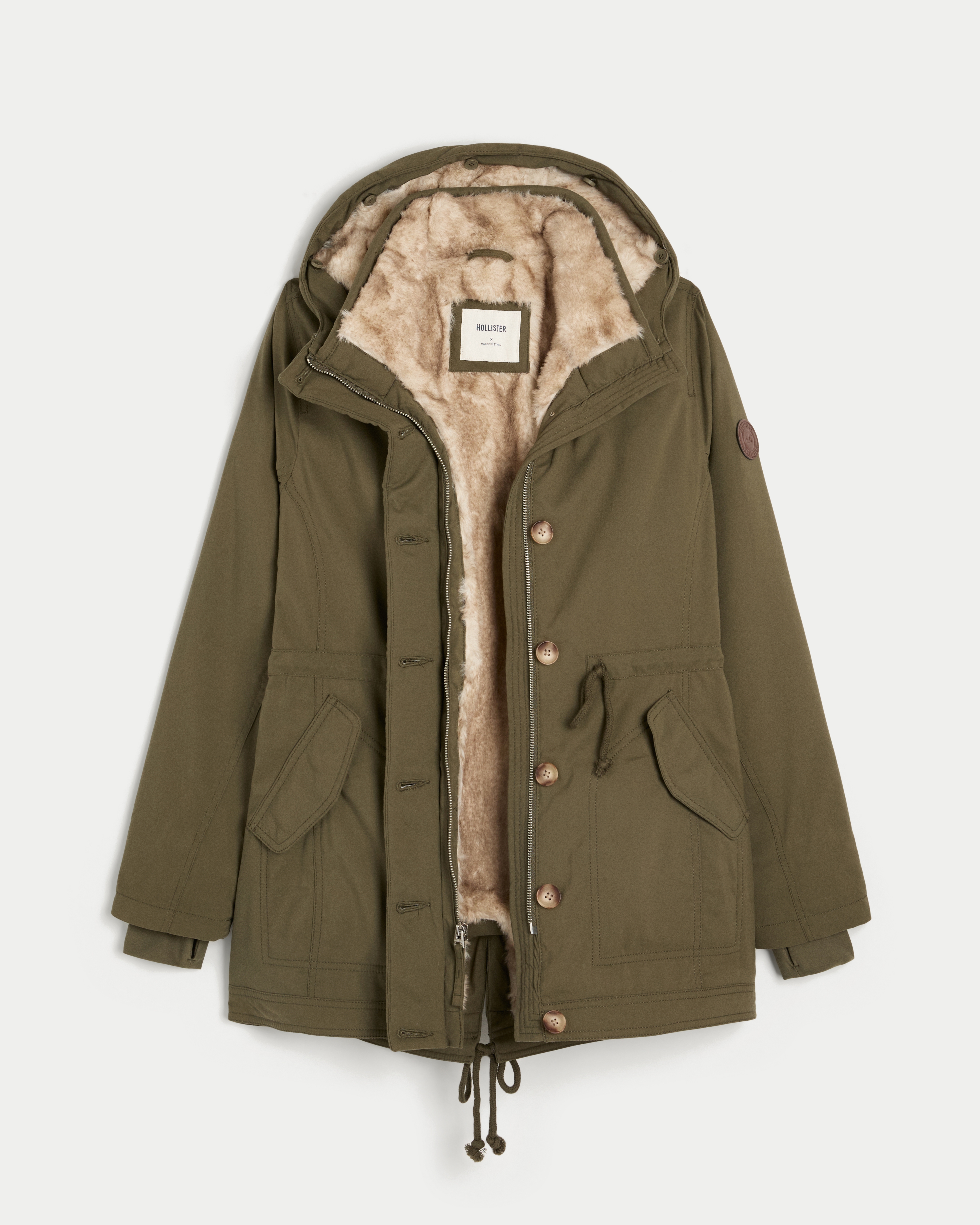 Hollister Faux Fur-lined Parka