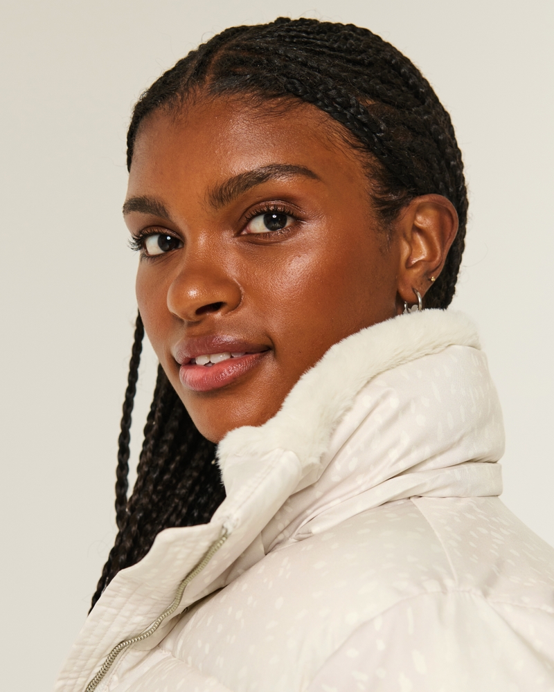 Faux Fur-Lined All-Weather Puffer Jacket