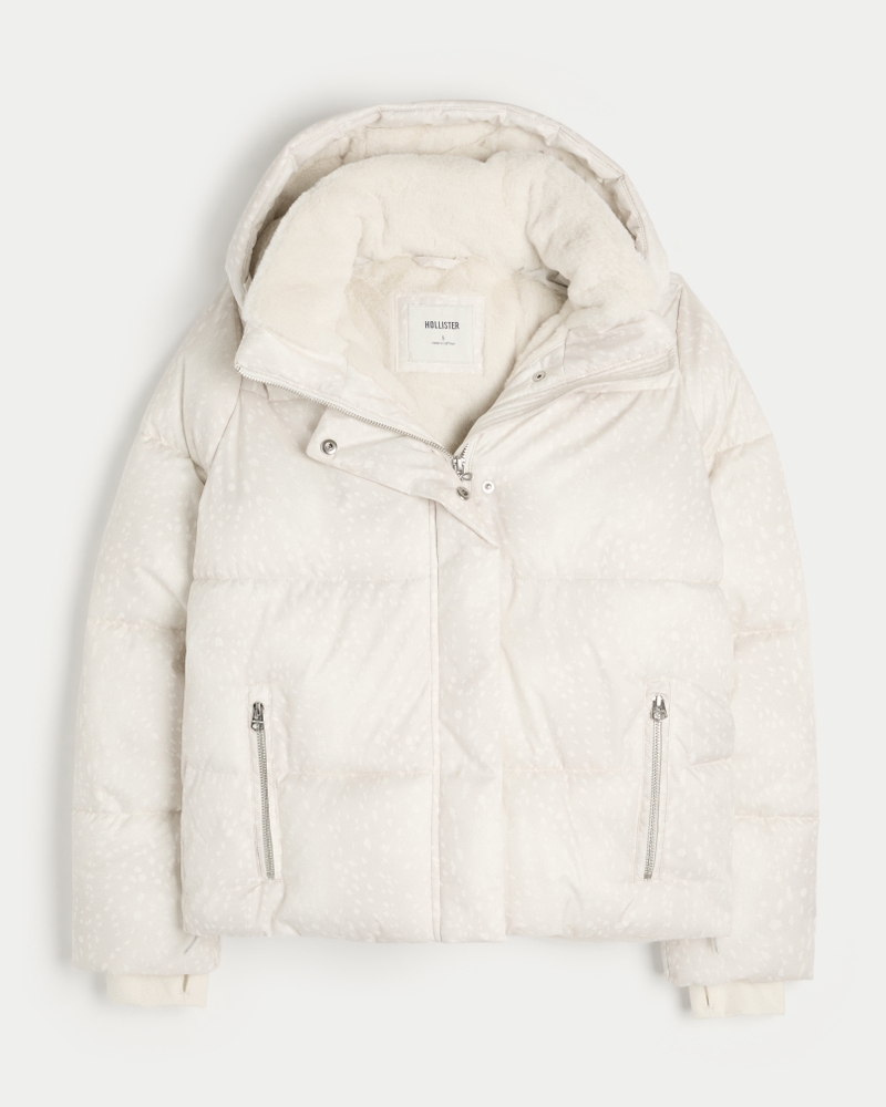 Faux Fur-Lined All-Weather Puffer Jacket
