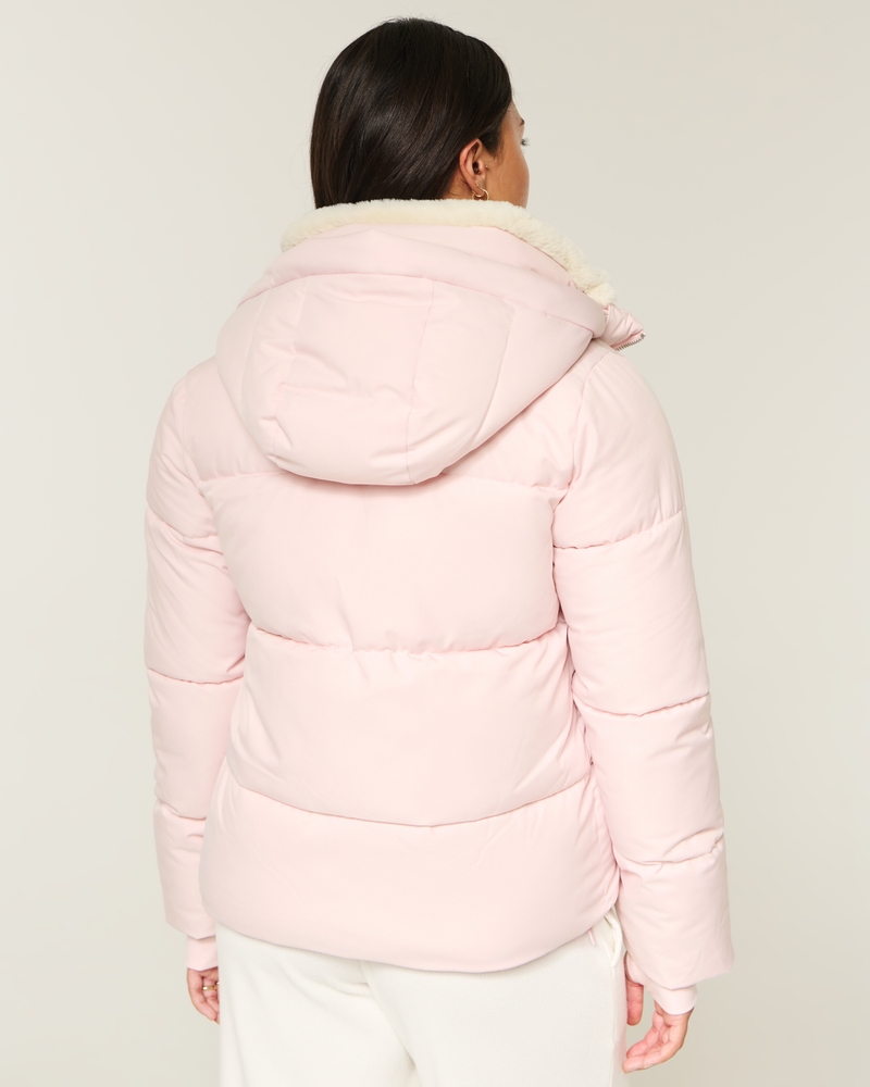 Faux Fur-Lined All-Weather Puffer Jacket