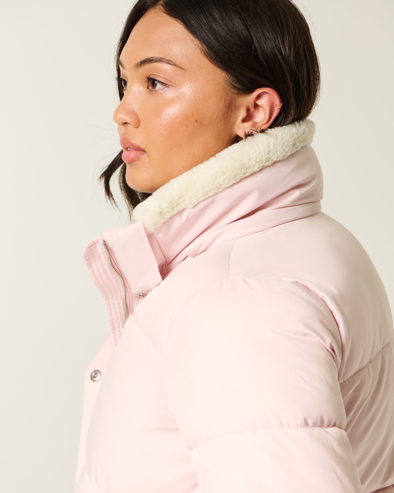 Faux Fur-Lined All-Weather Puffer Jacket