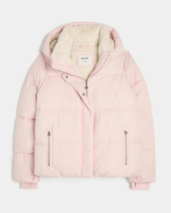 Faux Fur-Lined All-Weather Puffer Jacket