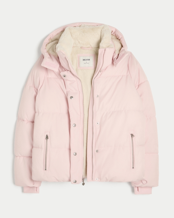 Faux Fur-Lined All-Weather Puffer Jacket