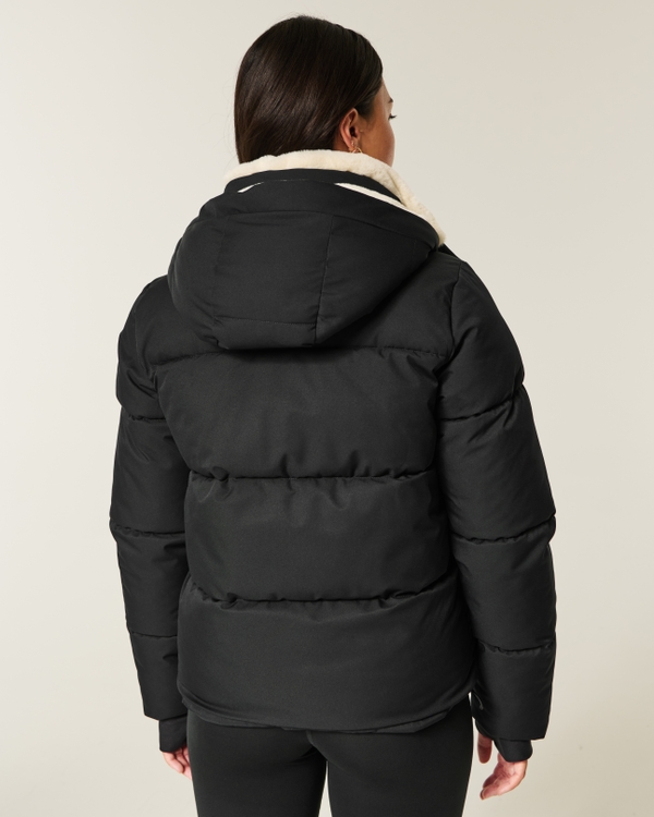 Faux Fur-Lined All-Weather Puffer Jacket